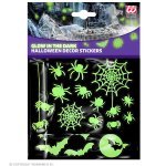 Widmann Leuchtende Sticker Halloween Deko Glow in the Dark 21x15 cm