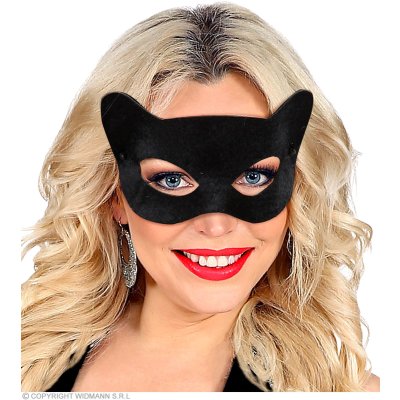 Widmann Maske Schwarz Katzenaugen