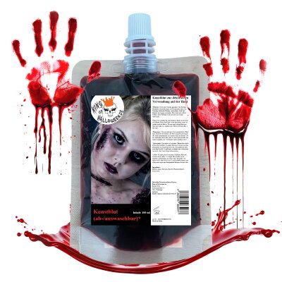 Kunstblut 100ml im Beutel abwaschbar