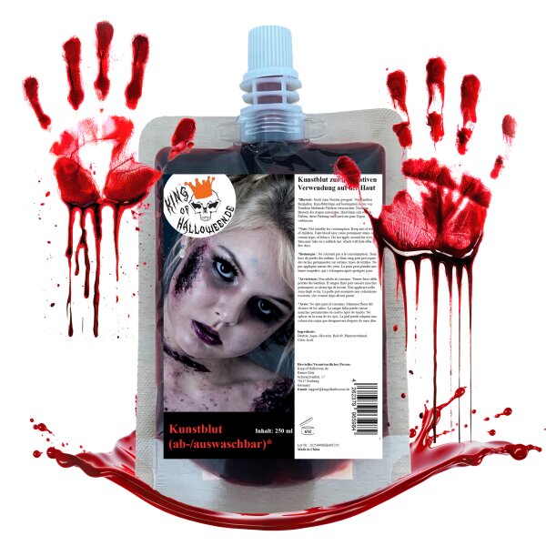 Kunstblut 250ml im Beutel abwaschbar