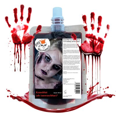 Kunstblut 500ml im Beutel abwaschbar