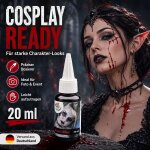 Kunstblut 20 ml Dickflüssig mit Dosierer – Rotes Halloween SFX Theaterblut für Vampir, Zombie, Horror Make-up, Cosplay, Fasching, Karneval & Mottoparty