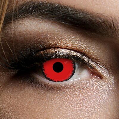 Kontaktlinsen Angelic Red Mini Sclera 6 Monate, 17 mm,...