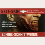 Zombie Schnittwunde Latexwunde mit Mastix-Hautkleber – Realistische SFX Latex-Applikation, wiederverwendbare künstliche Wunde für Halloween, Zombie Kostüm, Horror Make-up, Karneval, Cosplay, Mottoparty, Theater, Film, Spezialeffekte & Maskenbildner Zubehö