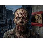 Zombie Stirn Mike Latexwunde mit Mastix-Hautkleber – Realistische SFX Latex-Applikation, wiederverwendbare künstliche Wunde für Halloween, Zombie Kostüm, Horror Make-up, Karneval, Cosplay, Mottoparty, Theater, Film, Spezialeffekte & Maskenbildner Zubehör
