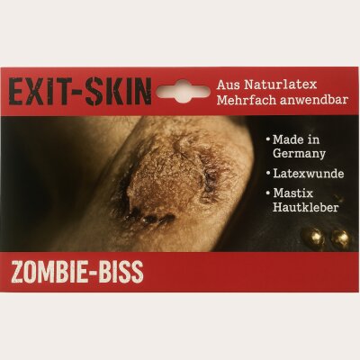 Zombie-Biss Latexwunde mit Mastix-Hautkleber –...