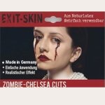 Zombie Chelseacuts Latexwunde mit Mastix-Hautkleber – Realistische SFX Latex-Applikation, wiederverwendbare künstliche Wunde für Halloween, Zombie Kostüm, Horror Make-up, Karneval, Cosplay, Mottoparty, Theater, Film, Spezialeffekte & Maskenbildner Zubehör