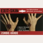Zombie Hände Latexwunde mit Mastix-Hautkleber – Realistische SFX Latex-Applikation, wiederverwendbare künstliche Wunde für Halloween, Zombie Kostüm, Horror Make-up, Karneval, Cosplay, Mottoparty, Theater, Film, Spezialeffekte & Maskenbild