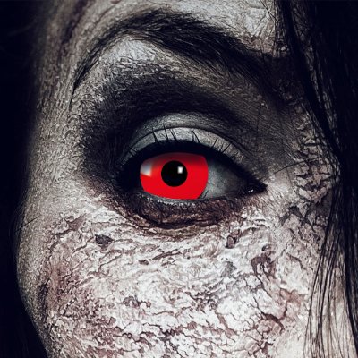 Kontaktlinsen Red Devil 3 Monate, Halloween Zombie...