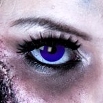 Farbig Blau Kontaktlinsen 3 Monate Blue Elf Halloween Zombie Vampir