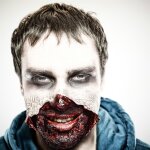 Wundschorf 15 ml inkl. grobem Schwamm – Dickflüssiges Krustenblut/Kunstblut für Halloween Make-up, Zombie, Vampir, Horror Wunden, Cosplay, Fasching & SFX