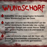 Wundschorf 15 ml inkl. grobem Schwamm – Dickflüssiges Krustenblut/Kunstblut für Halloween Make-up, Zombie, Vampir, Horror Wunden, Cosplay, Fasching & SFX
