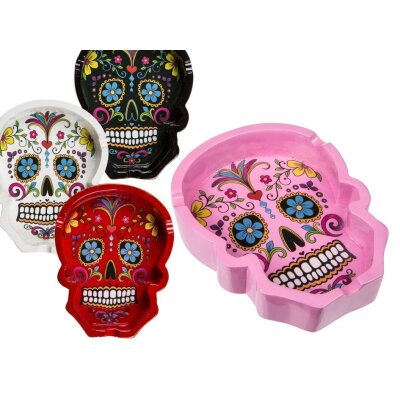 Aschenbecher Mexican Skull verschiedene Farben