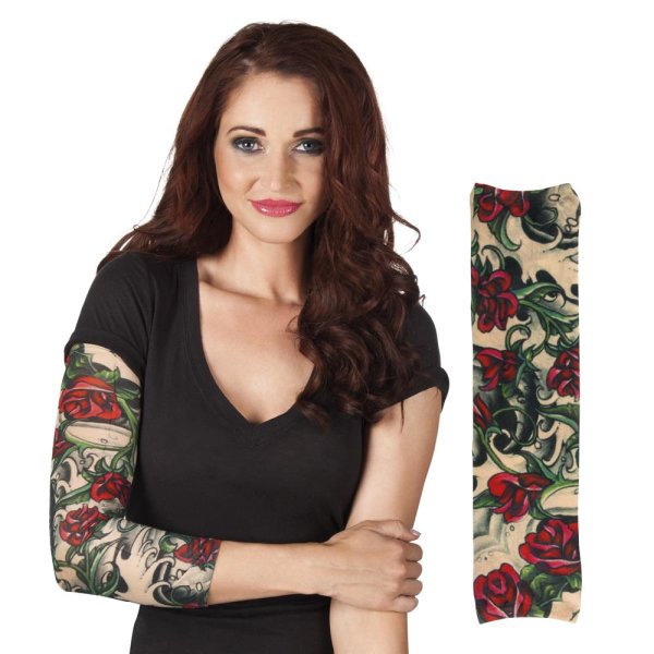 Tattoosleeves Roses bunt