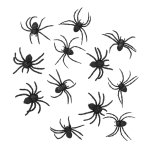 SpinnenDeko schwarz 12erPack