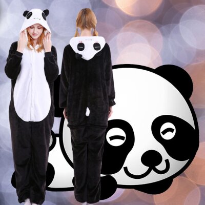 Jumpsuit Onesie Overall Schlafanzug Panda M