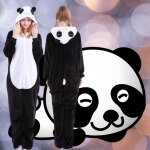 Jumpsuit Onesie Overall Schlafanzug Panda M