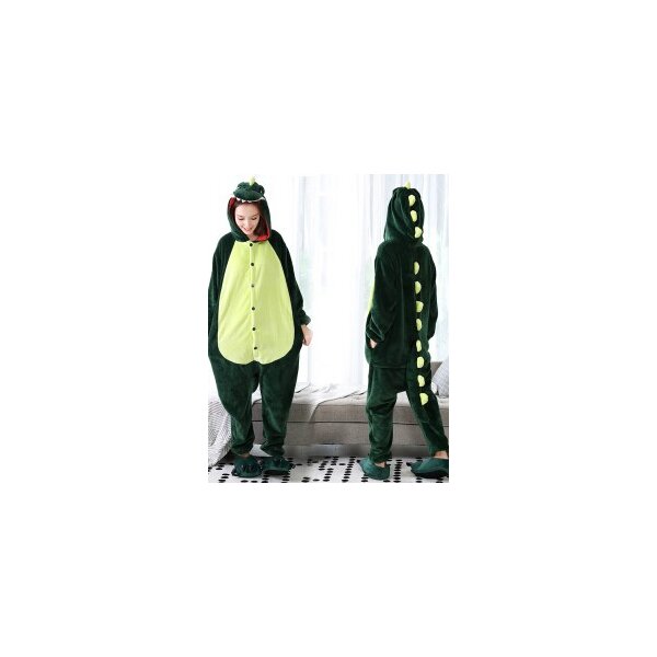 Jumpsuit Onesie Overall Schlafanzug Dino XL
