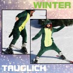 Jumpsuit Onesie Overall Schlafanzug Dino XL