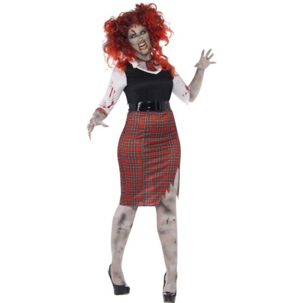 Smiffys Curves Zombie School Girl