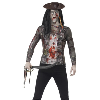 Smiffys Zombie Pirate T-shirt