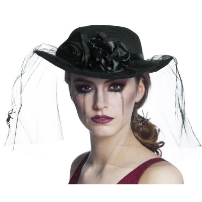 Witwenhut mit Schleier