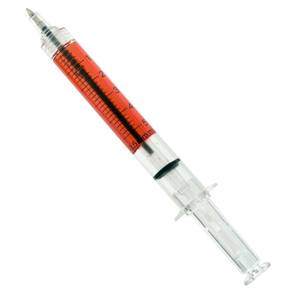 Kugelschreiber blutige Spritze