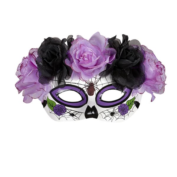 Augenmaske Rosen Sugar Skull lila