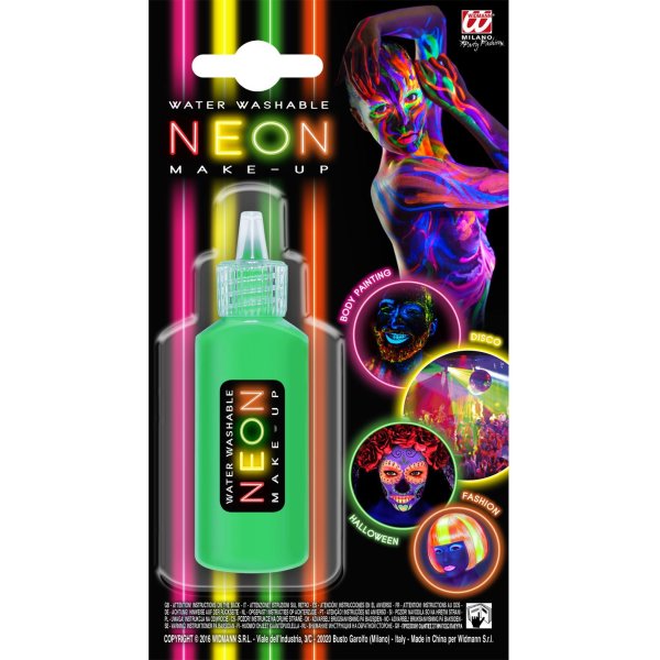 Neon-Make-Up in versch. Farben