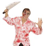 Transparente PVC Maske Blutige Wunden