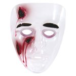 Weiße PVC Maske Blutige Wunden