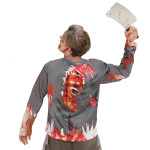 Blutiges Zombie Longsleeve-Kostüm