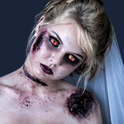 Kontaktlinsen Sclera Red Lava 6 Monate