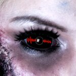 Kontaktlinsen Sclera Black Stich 6 Monate