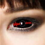 Kontaktlinsen Sclera Black Stich 6 Monate