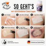 Latexmilch Nude 28,3 ml – Flüssiglatex Kunsthaut für SFX Make-up, Wunden, Narben & 3D-Effekte – Halloween, Zombie, Cosplay, Fasnacht, Karneval, Theater & Mottoparty