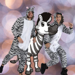 Jumpsuit Onesie Overall Schlafanzug Zebra XL