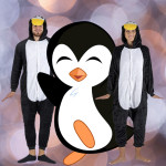 Jumpsuit Onesie Overall Schlafanzug Pinguin S - XL