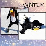 Jumpsuit Onesie Overall Schlafanzug Pinguin L