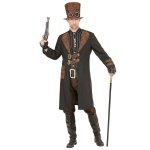 Kostüm Steampunkmantel+Zubehör  braun