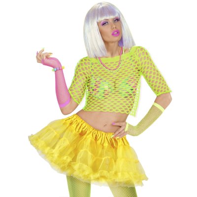 Gelbes Neon-Tutu One Size