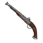 Antike Piratenpistole 43 cm Kunststoff