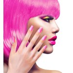 Selbstklebende Fingernägel 12Stk. Neon Pink