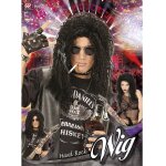 Hard Rock Perücke schwarz