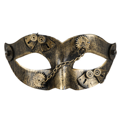 Steampunk Halbmaske bronze