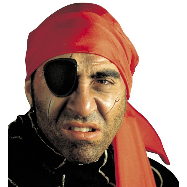 Piratenset Augenklappe & Ohrclip mit versch. Anhängern