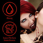 Kunstblut 120ml in 4 Tuben Theaterblut, Filmblut von King of Halloween