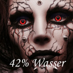 Kontaktlinsen Angelic Red 3 Monate, Halloween Zombie Vampir