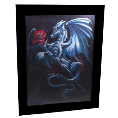 3D Bild mit 3 versch. Drachenabbildungen Gothic 36 cm x...