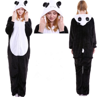 Jumpsuit Onesie Overall Schlafanzug Panda S - XL